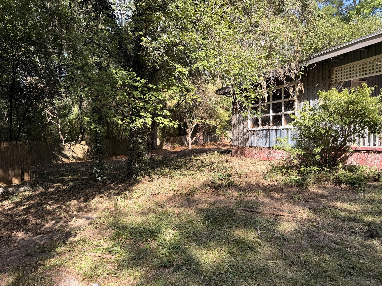 Property after land and brush clearing